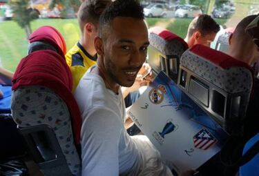 Nuevo guiño de Aubameyang al Madrid con la final de Milán