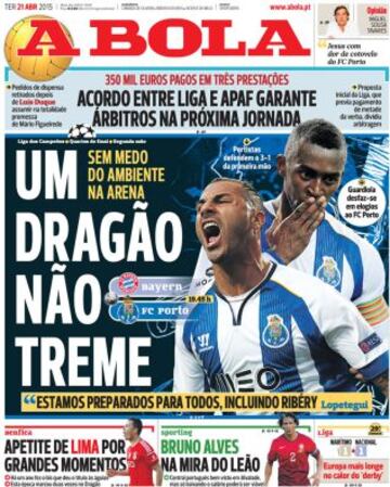 Portadas de la prensa deportiva