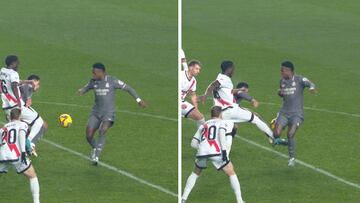 Posible penalti de Mumin a Vinicius.