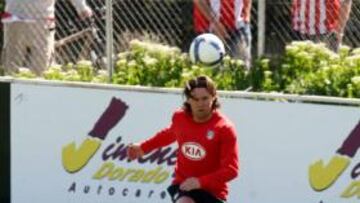 <b>ATLÉTICO DE MADRID </b>Maniche durante un entrenamiento.