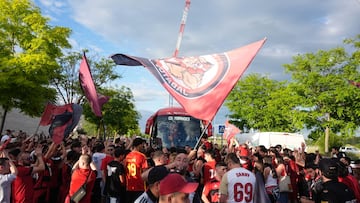 La afición del Mirandés llenará Anduva en el partido de vuelta ante el Racing.