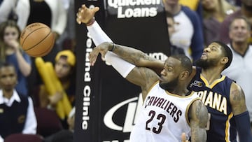 LeBron James se impone en un duelo brutal ante George