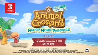 Animal Crossing New Horizons recibirá Happy Home Paradise, una expansión de pago