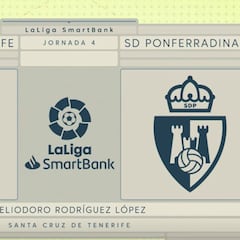 Resumen y goles del Tenerife vs. Ponferradina de LaLiga SmartBank