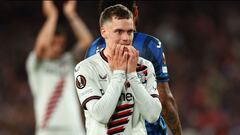 Florian Wirtz, en la final de la Europa League ante la Atalanta.