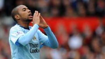 Robinho dejó el Madrid para jugar en el City en 2008.