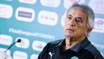 El ext¨¦cnico de Marruecos, Vahid Halilhodzic, durante una rueda de prensa.