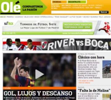 Portadas de la prensa extranjera