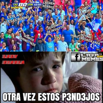 Los memes se rinden ante el invicto de Cruz Azul