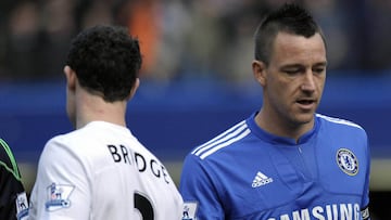 Wayne Bridge le neg&oacute; el saludo a John Terry.