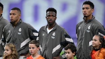 Vinicius, en el Bernabu, la noche contra el Dortmund.