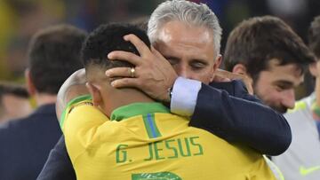 Tite en la final de la Copa América