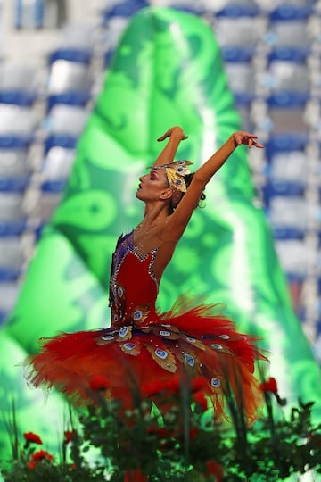 Así fue la ceremonia inaugural de la Copa Confederaciones en San Petersburgo. 