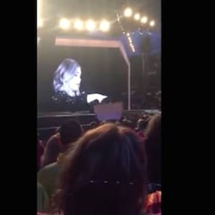 El enfado de Adele con una fan: "Deja de grabarme, estoy aquí de verdad"