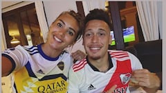 Una pareja superclásica: así viven el Boca - River Lucas Ocampos y su esposa, Majo Barbeito