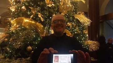 Miguel Ángel, ganador de un quinto premio de la Lotería en el patio de butacas: “Estaba dormido cuando ha sonado mi número”