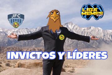 América mantuvo su invicto en la liga pero no en los memes