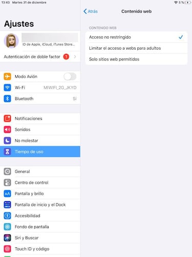 Cómo bloquear páginas web en la tablet iOS y Android