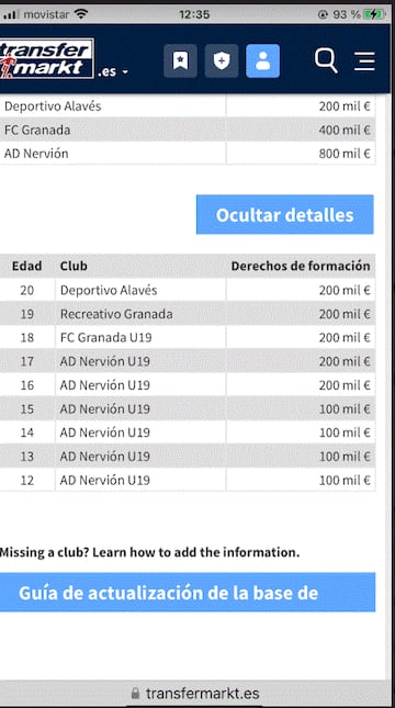 Desglose de Transfemarket..