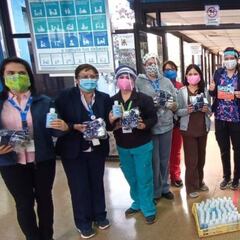 Aránguiz realizó donación de insumos a centros de Puente Alto