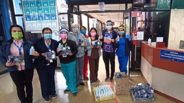 Aránguiz realizó donación de insumos a centros de Puente Alto