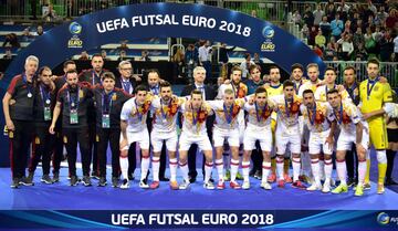 La selección española subcampeona de europa.