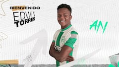 Atlético Nacional presenta a Edwin Torres.