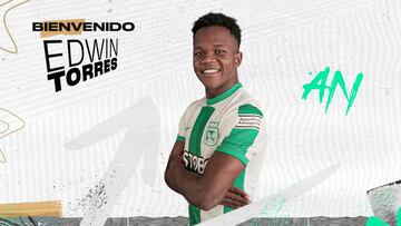 Atlético Nacional presenta a Edwin Torres.