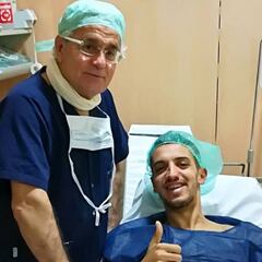 Feddal, operado del tendón de Aquiles en Barcelona