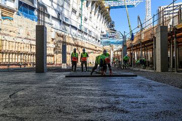 Descubre cómo avanzan las obras de la gran remodelación del estadio Santiago Bernabéu con nuevas fotografías oficiales proporcionadas por el propio club.