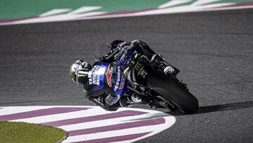 Maverick con la Yamaha en Qatar.