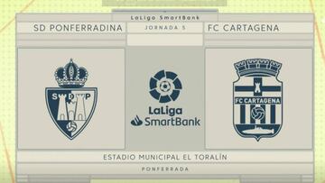 Resumen y goles de Ponferradina vs. Cartagena de LaLiga SmartBank