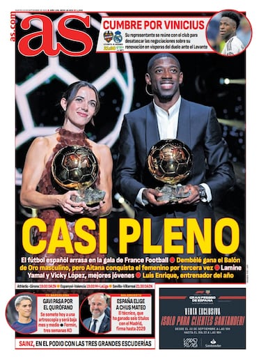 Las portadas de AS de septiembre