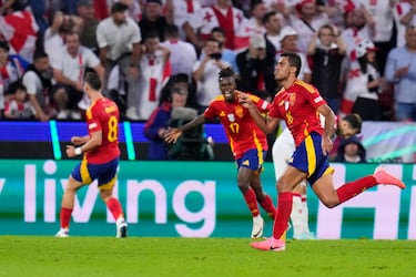 Rodri logra el empate. 1-1