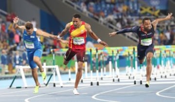  El atleta español Orlando Ortega logró la medalla de plata en la prueba de 110 m vallas 