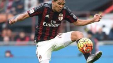 Carlos Bacca ha marcado 9 goles con el Milan en temporada; 8 por Serie A y 1 en Copa Italia