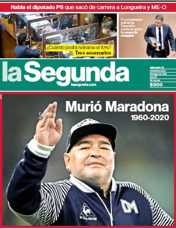 Así vivió la prensa internacional el fallecimiento de Maradona: algunas portadas pasarán a la historia