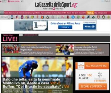 Portadas de la prensa extranjera