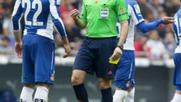 Mateu Lahoz se disculpó con el Espanyol por conceder el 0-2