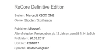El sistema regulador alemán filtra ReCore: Definitive Edition