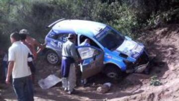 Nalbandian sufre accidente y queda fuera del Rally Argentina