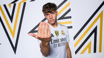 Thiago Pitarch, en la sesión de fotos de la Champions.