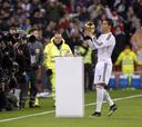 Cristiano ofrecerá hoy su cuarto Balón de Oro al Bernabéu