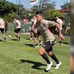 James y Moura ya entrenan para debutar con Sao Paulo