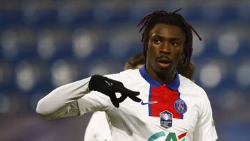 Moise Kean salva al PSG de una debacle ante el Niza