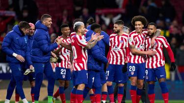 MADRID, SPAIN - JANUARY 21: Memphis Depay of Atletico de Madrid reacts after the game during the LaLiga Santander match between Atletico de Madrid and Real Valladolid CF at Civitas Metropolitano Stadium on January 21, 2023 in Madrid, Spain. (Photo by Diego Souto/Quality Sport Images/Getty Images)