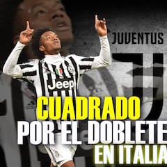 Cuadrado, por el doblete y el récord de la Juventus