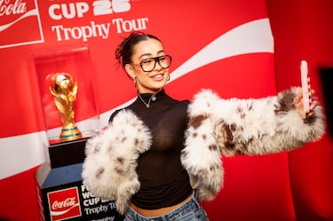 07/02/26 
EVENTO FIFA WORLD CUP 26 TROPHY TOUR COCACOLA SANTIAGO BERNABEU MARINA RIVERS 