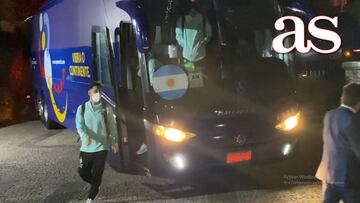 Tras el partidazo contra Ecuador, AS estuvo en la llegada de Messi desde dentro del hotel de concentración