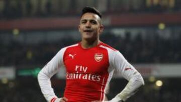 Alexis Sánchez suma 16 tantos en los primeros seis meses que lleva en Arsenal.